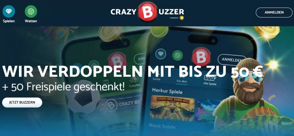 Crazy Buzzer Casino Einzahlungen und Abhebungen